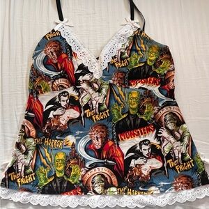 Paper Doll Graphic Horror Camisole
